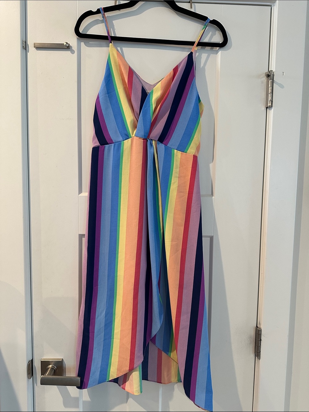 Blu Pepper Rainbow Stripe Midi Dress